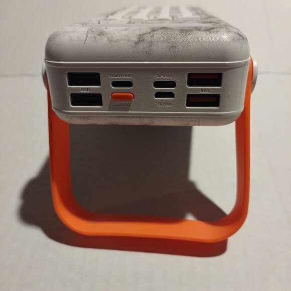 Letscom Solar Power Bank 26800mAh W/Built-In Cables & LED Light Portable Charger - Picture 2 of 9